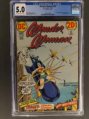 Buy Mark Jewelers   Newsstand - Wonder Woman 205 - CGC 5.0 DC Comics Bondage Cover • 105.84£