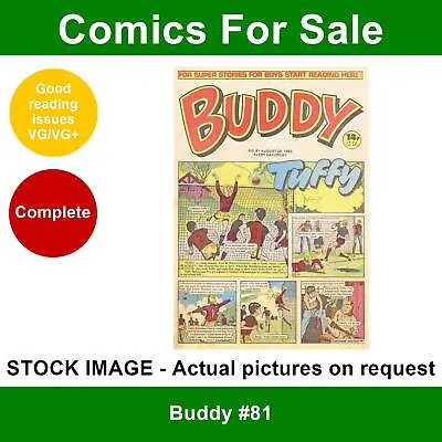 Buy Buddy #81 Comic 28 August 1982 VG/VG+ DC Thomson - Leo Sayer Biography • 7.99£