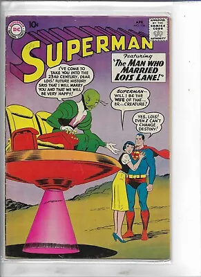 Buy SUPERMAN #136. 1960  CENT COPY FN/FN+  £2.00. Classic Sci-Fi  Alien Cover. • 16£