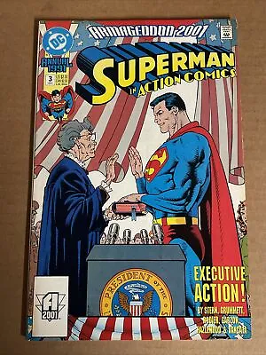 Buy Superman Action Comics Annual #3 First Print Dc Comics (1991) Armageddon 2001 • 2.39£