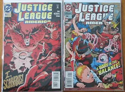 Buy Justice League Of America #93 #94 DC 1994 Comic Books VF/NM • 7.98£