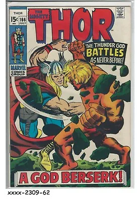 Buy Thor #166 © July 1969, Marvel Comics • 63.96£