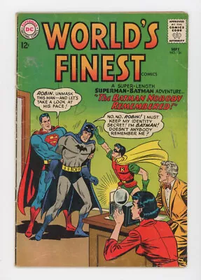 Buy World's Finest Comics 136 Never Fly The Batplane Through Lightning • 11.07£