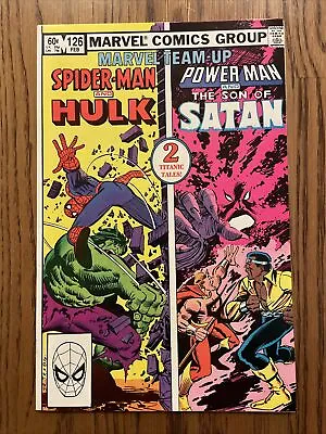 Buy Marvel Team-Up #126 (Marvel 1983) Spider-Man Hulk Power Man Son Of Satan NM/NM+ • 3.15£