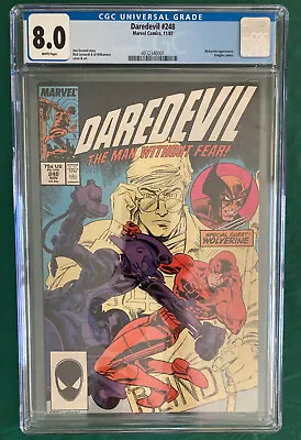 Buy Daredevil #248 Marvel Comics CGC 8.0 - Wolverine Appearance Kingpin Cameo Nice! • 32.12£