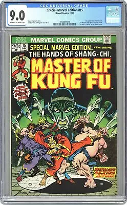 Buy Special Marvel Edition #15 CGC 9.0 1973 3858861018 1st App. Shang Chi • 999.40£