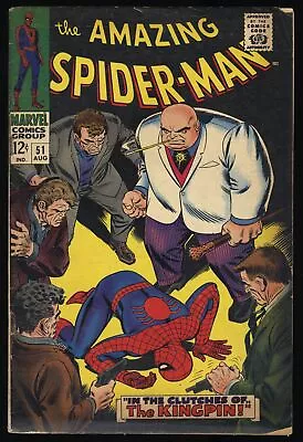 Buy Amazing Spider-Man #51 VG+ 4.5 2nd Appearance Kingpin! Marvel 1967 • 73.53£