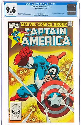 Buy CAPTAIN AMERICA #275 CGC 9.6 NM+ 1st APPEARANCE BARON ZEMO Ll 2 White Pages KEY • 102.48£