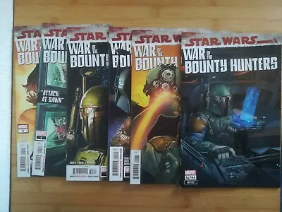 Buy Star Wars War Of The Bounty Hunters #1 2 3 4 5 & Alpha #1 - Marvel Comics 2021 • 24.99£