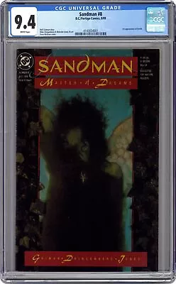 Buy Sandman #8A CGC 9.4 1989 4140834001 1st App. Death • 173.93£