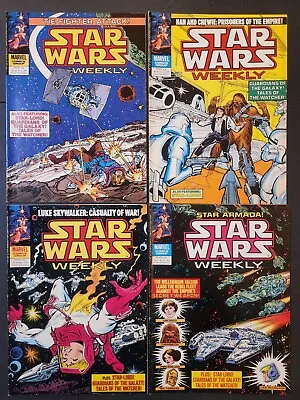 Buy Star Wars Weekly Comics Magazine Lot Of 4  (#80,82,84,88) Htf Marvel Uk 1979 Fn+ • 22.14£