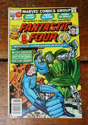 Buy Fantastic Four #200 Doctor Doom Cover Anniversary Issue (1978 Marvel Comics) • 7.96£