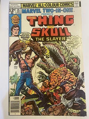 Buy MARVEL TWO-IN-ONE #35 The Thing UK Price Marvel Comics 1978 VF • 2.49£