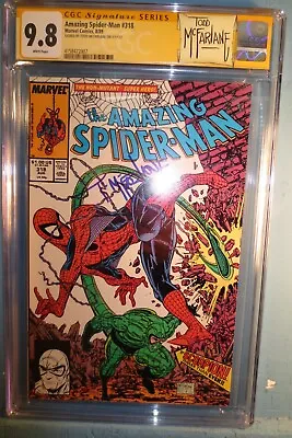 Buy Amazing Spider-Man #318 CGC-9.8-SS-Todd McFarlane!!!-Signature Series!! • 804.27£