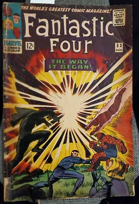 Buy Fantastic Four #53 '66 Marvel  The Way It Began  • 17.61£