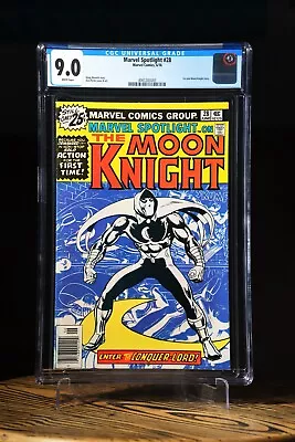 Buy MARVEL SPOTLIGHT MOON KNIGHT #28 June 1976 CGC 9.0 White Pages KEY ISSUE • 154.17£
