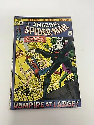 Buy The Amazing Spiderman #102 1971 7.5VF- Condition Origin & 2nd Morbious • 67.51£