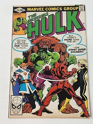 Buy Incredible Hulk 258 DIRECT Marvel Comics 1st Team App Soviet Super Soldiers 1981 • 23.97£