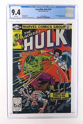 Buy Incredible Hulk #256 - Marvel Comics 1981 CGC 9.4 1st Full Appearance Of Sabra ( • 54.62£