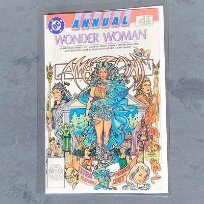Buy Wonder Woman: Annual #1 VF/NM (DC 1988) George Pérez MYLAR BAGGED + BOARDED • 25£