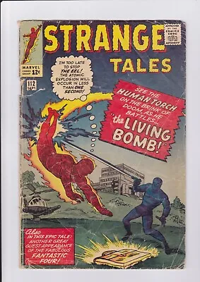 Buy Strange Tales #112, Sept. 1963, Marvel Comics, Fantastic Four 1st Eel! Low Grade • 10.29£