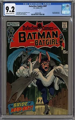 Buy Detective Comics #407 Cgc 9.2 Off-white To White Pages Dc Comics 1971 • 231.12£
