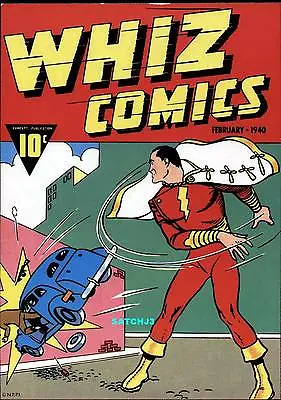 Buy Whiz Comics #2 (1940) Shazam! Captain Marvel Cover Plaque Classic Rare 1974 • 99.30£