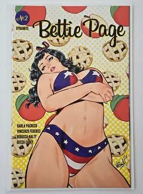 Buy Bettie Page #2 Federici America Together Apple Pie 1:7 Ratio Dynamite Comic 2020 • 9.59£