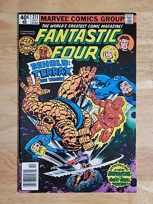 Buy Fantastic Four #211 - 1st Appearance Terrax The Tamer - Beautiful Mid Grade Copy • 16£