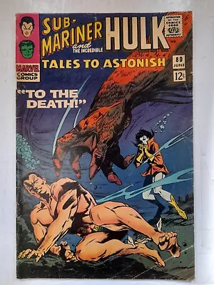 Buy TALES TO ASTONISH #80 (June 1966) Silver Age Sub-Mariner Hulk  ***FREE UK PPH*** • 16.99£