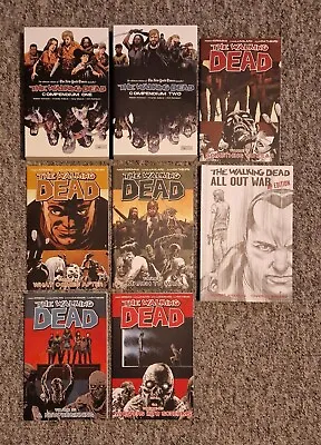 Buy The Walking Dead Graphic Novels Compendium 1&2 Vols 17, 18,19,22,23 All Out War • 104.99£