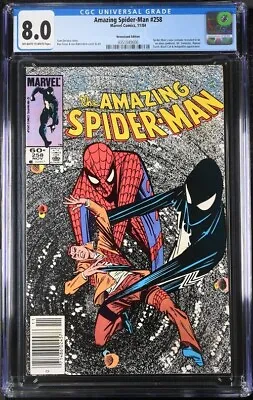 Buy Amazing Spider-Man #258  CGC 8.0  Newsstand  Symbiote Revealed  Marvel 1984 • 35.98£