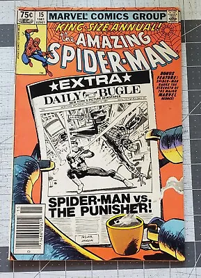 Buy Amazing Spider-Man Annual #15 (Marvel, 1981) Punisher Frank Miller Fine/VF • 14.59£