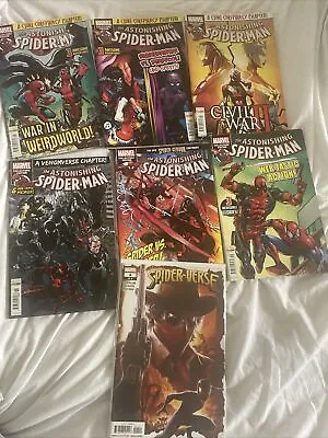 Buy Spider-Man Pack: 6 Marvel Collectors Astonishing Spider-Man +xtra Spiderverse • 16£