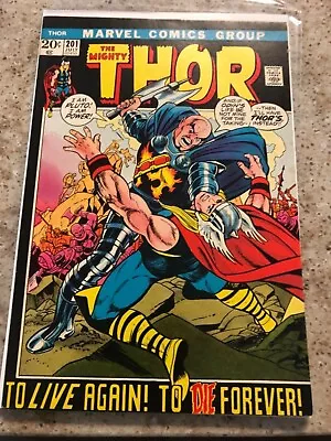 Buy Thor #201 MARVEL 1972 - - ORIGIN Of Ego Prime - Hella App! • 16.09£