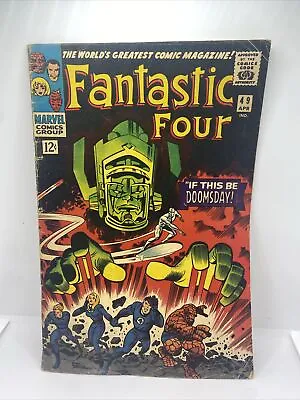 Buy Fantastic Four #49 (1966) 1st Full App Of Galactus; 2nd Silver Surfer See Pics • 522.27£