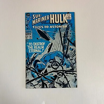 Buy Tales To Astonish Hulk Sub-Mariner #98 1967 VF+ Cent Copy • 100£