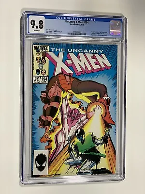 Buy Uncanny X-men 194 Cgc 9.8 Wp Marvel 1985 • 53.61£