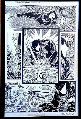 Buy Amazing Spider-Man #317 Pg. 20 By Todd McFarlane 11x17 FRAMED Original Art Print • 47.92£