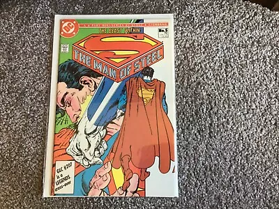 Buy Superman The Man Of Steel Comic #5 (1986 Byrne & Giordano 6 Part Mini Series) • 3£