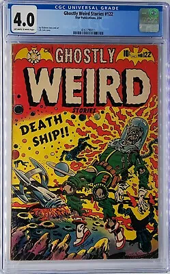 Buy Ghostly Weird Stories #122 CGC 4.0 Classic LB Cole PCH Sci-Fi Cover 1954 • 3,300£