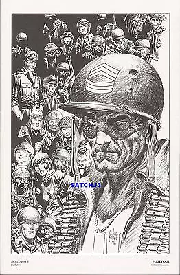 Buy JOE KUBERT SGT ROCK 1980's DC COMICS ART PRINT WWII OUR ARMY AT WAR EASY COMPANY • 59.96£