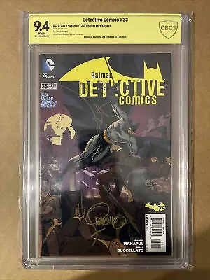 Buy Detective Comics #33 (2014)-Batman 75th Anniv CBCS 9.4 Signed By Jim Steranko • 51.97£