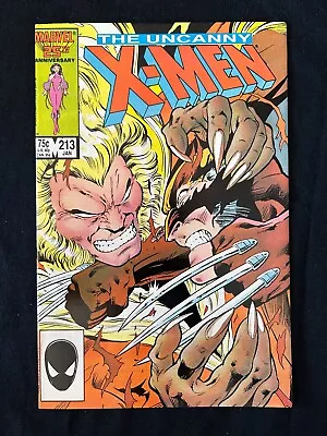 Buy Uncanny X-Men #213 (1st Series) Marvel January 1987 Wolverine Vs Sabretooth • 11.86£