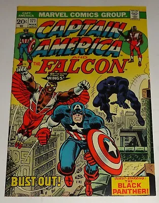 Buy Captain America & Falcon #171 Cool Cover Black Panther Glossy 8.0-9.0 1974 • 29.10£