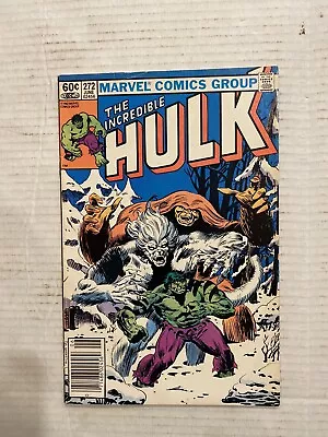 Buy Incredible Hulk #272 (1982) Marvel 3rd App. Rocket Raccoon/ Intelligent Hulk App • 28.03£