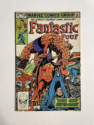 Buy Fantastic Four #249 (1982) 8.0 VF Marvel Bronze Age Comic Book Superman Homage • 11.85£