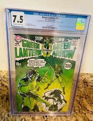 Buy Green Lantern #76 Neal Adams Cover 1970 Cgc 7.5 Grade!!! • 553.43£