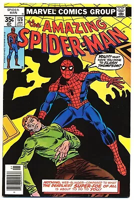 Buy AMAZING SPIDER-MAN #176 F/VF, Green Goblin, Marvel Comics 1978 Stock Image • 11.86£