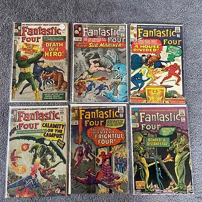 Buy Fantastic Four 32, 33, 34, 35, 36, 37 1st Medusa, Frightful Four, Attuma G-FN • 229£